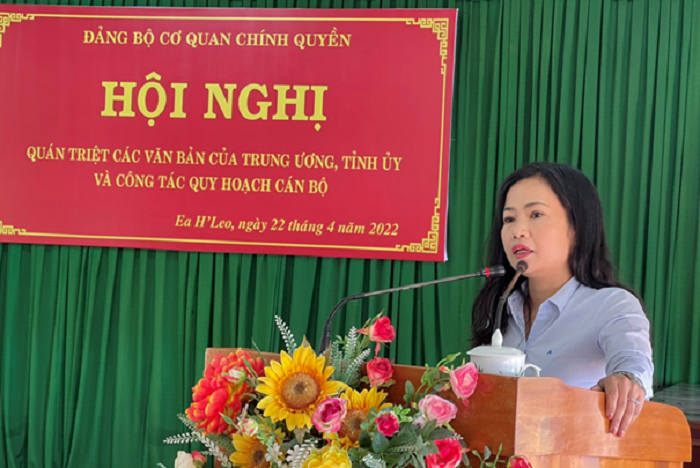 Đảng ủy Cơ quan chính quyền huyện quán triệt các văn bản của Trung ương, tỉnh và công tác quy hoạch cán bộ